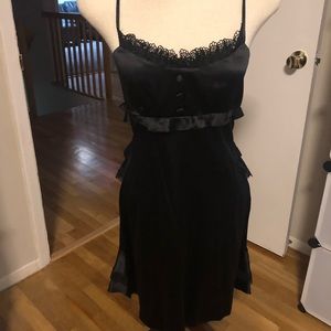 Betsey Johnson Black Slip Dress